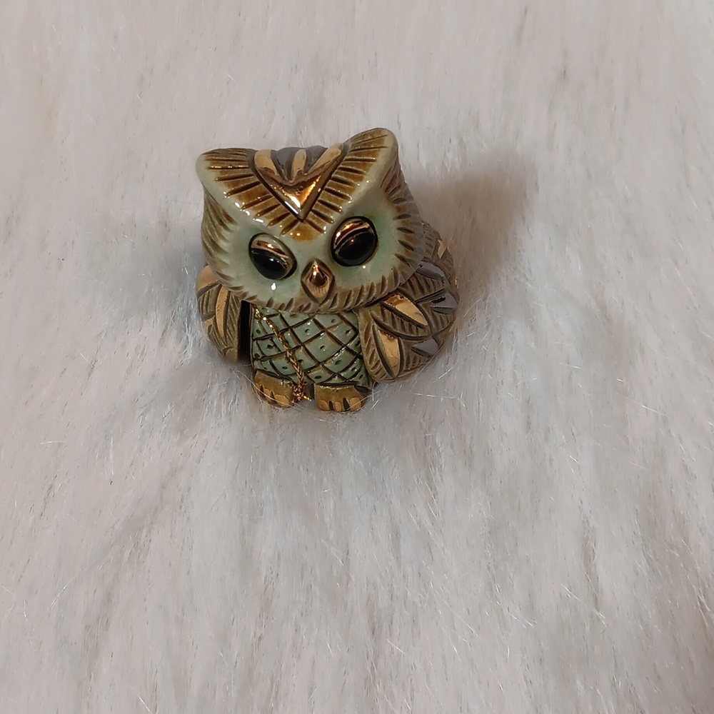 Rinconada De Rosa Artesania Handcrafted Owl Figurine 🦉